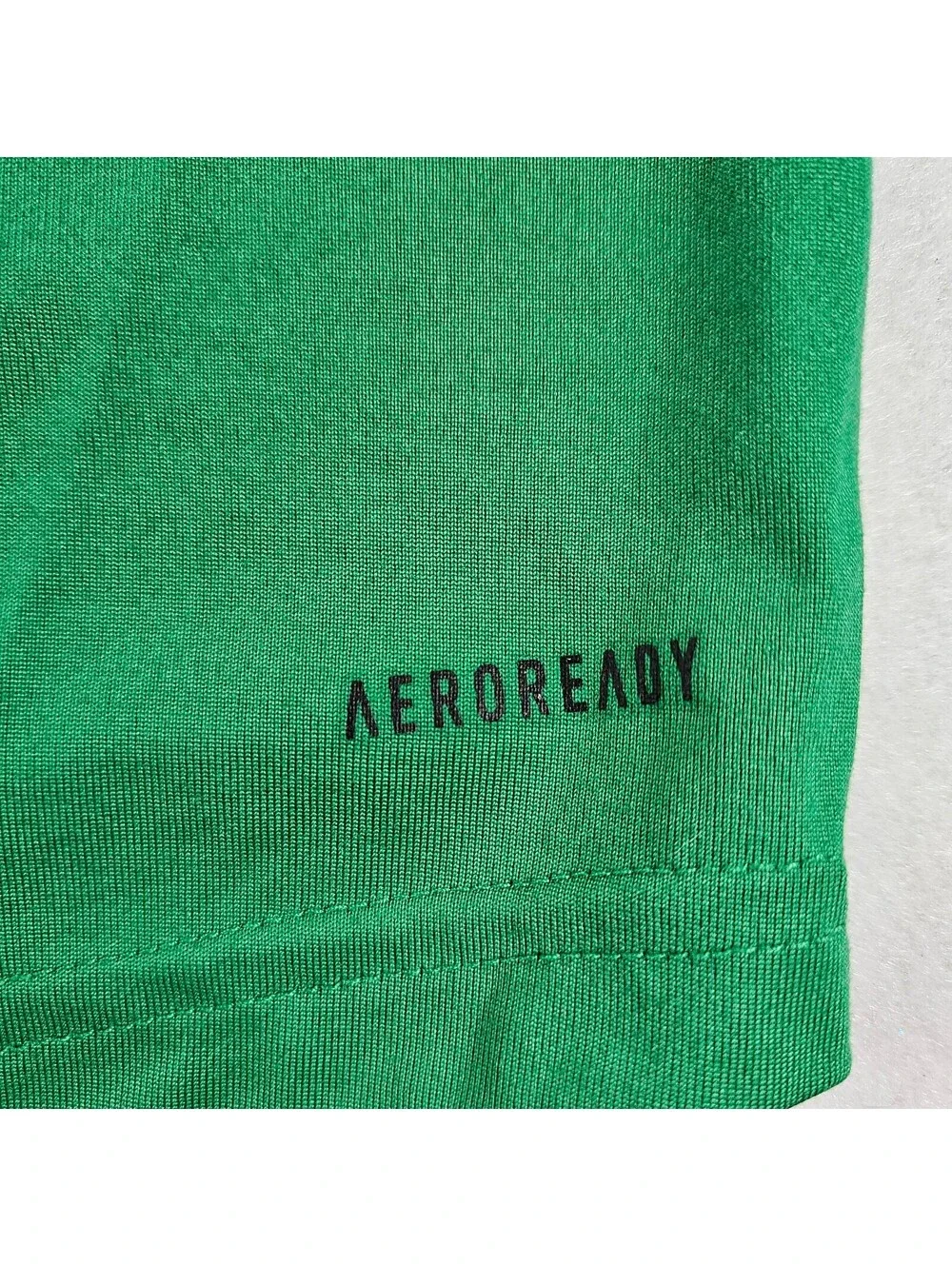 Adidas Creator Tee Shirt Mens XL Green Long Sleeve Centered White Logo Polyester